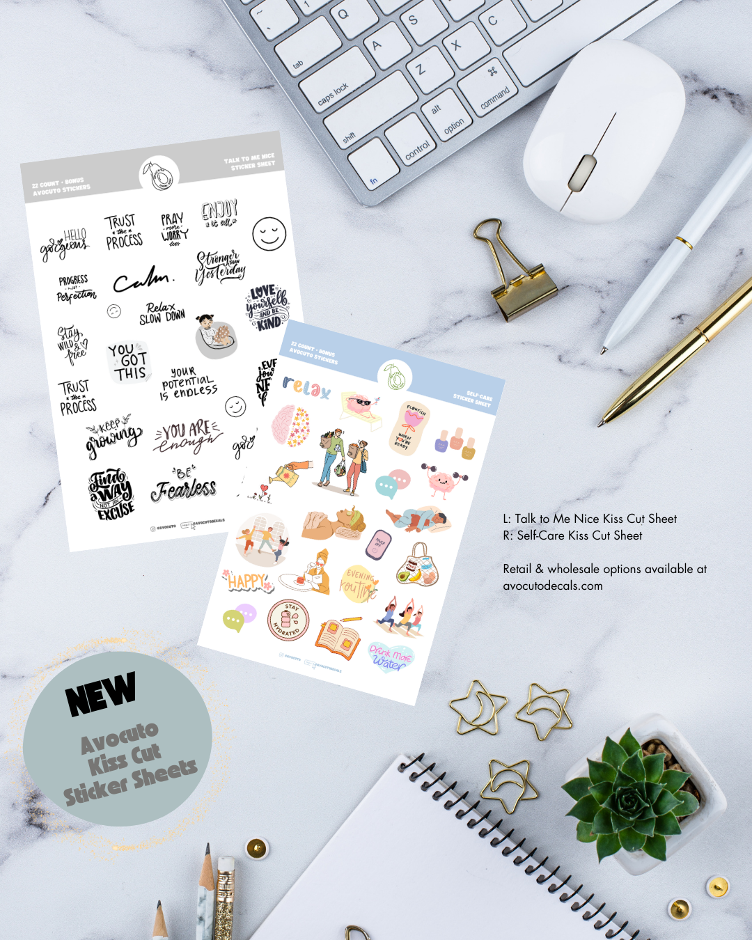 Pre-Made Talk To Me Nice Sticker Sheet